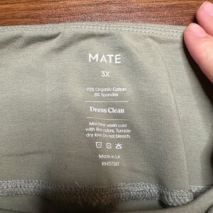 MATE the Label NWT Sage Organic Stretch Biker Shorts